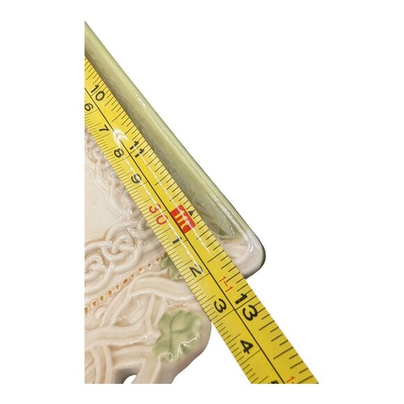 Irish Proverb Embossed Celtic Ceramic Cheese Bread Tray Grasslands Road - Picture 5 of 10